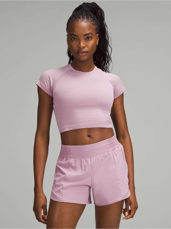 lululemon athletica Tops - Lululemon Swiftly Tech Cropped Short-Sleeve Shirt 2.0
Rose Blush / Rose Blush